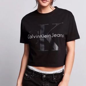 Calvin Klein Black Crop Top